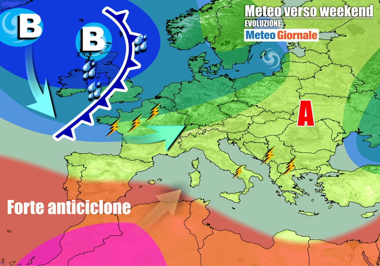 Meteo 7 Giorni: PERTURBAZIONE si avvicina nel weekend, a seguire MALTEMPO
