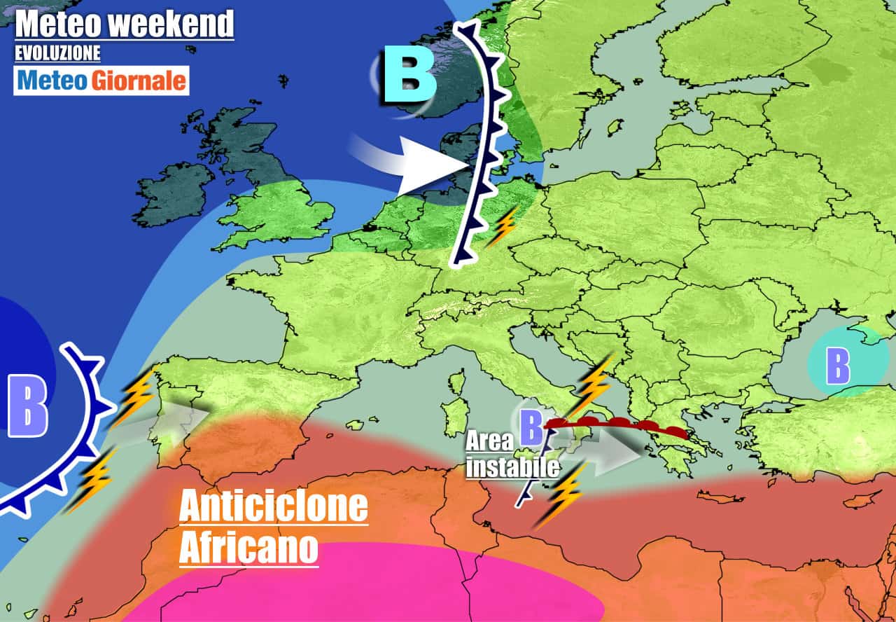Meteo 7 giorni: CICLONE irrompe da ovest, TEMPORALI all’assalto dell’Italia