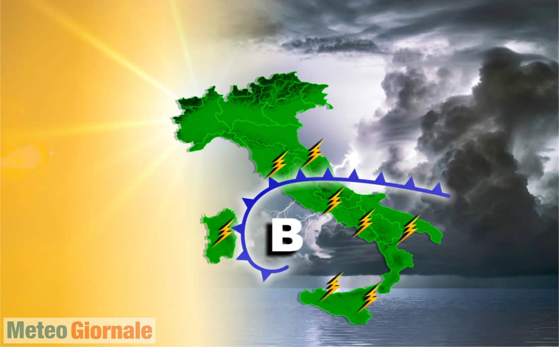 Meteo con altro VORTICE FREDDO in arrivo. Maltempo in varie regioni