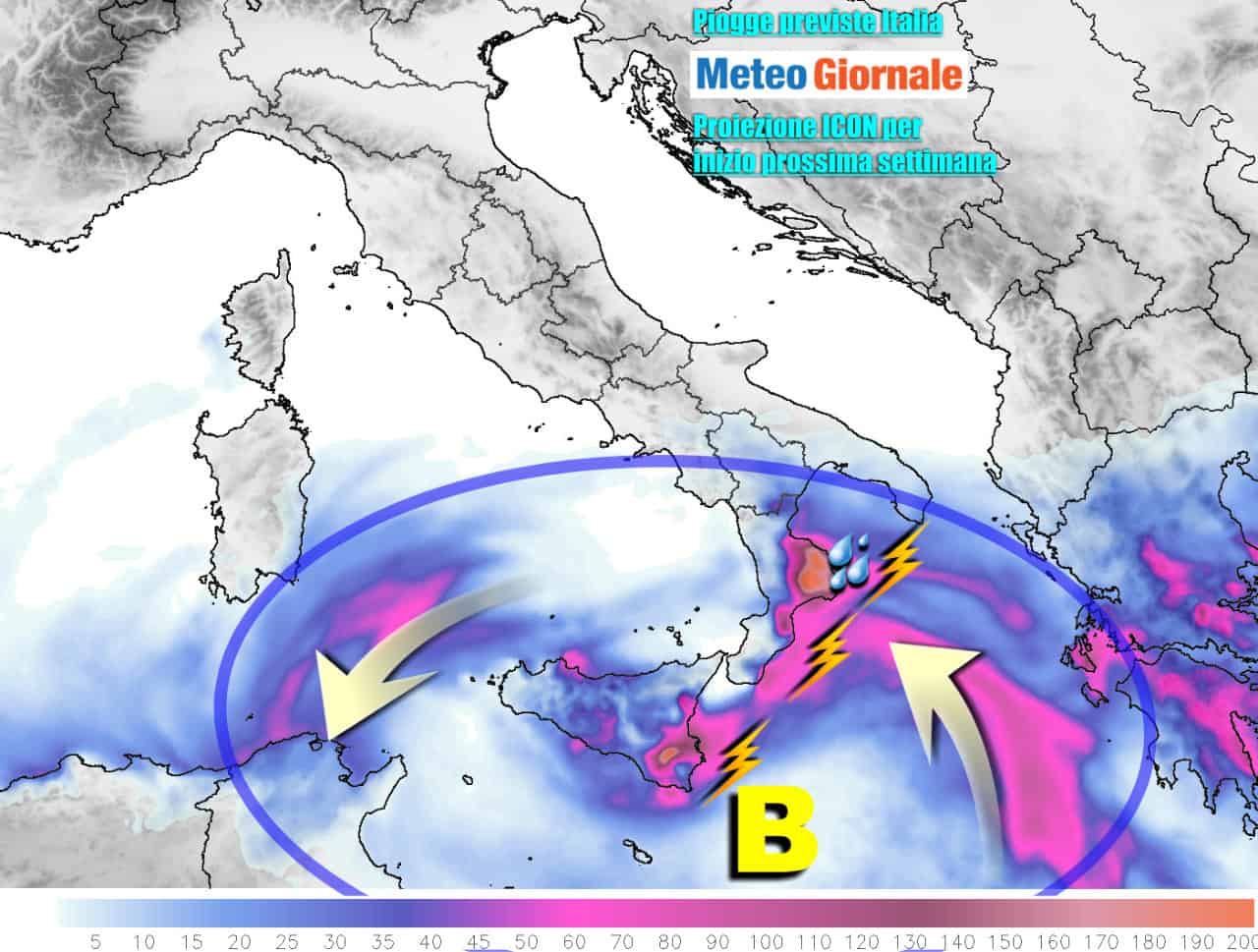 Meteo verso SEVERO MALTEMPO e NUBIFRAGI. Ecco le zone d’Italia a rischio