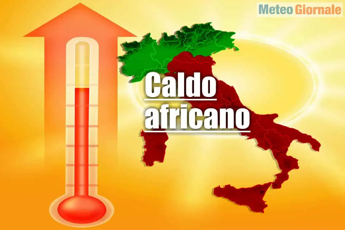 meteo con ottobrata da caldo africano