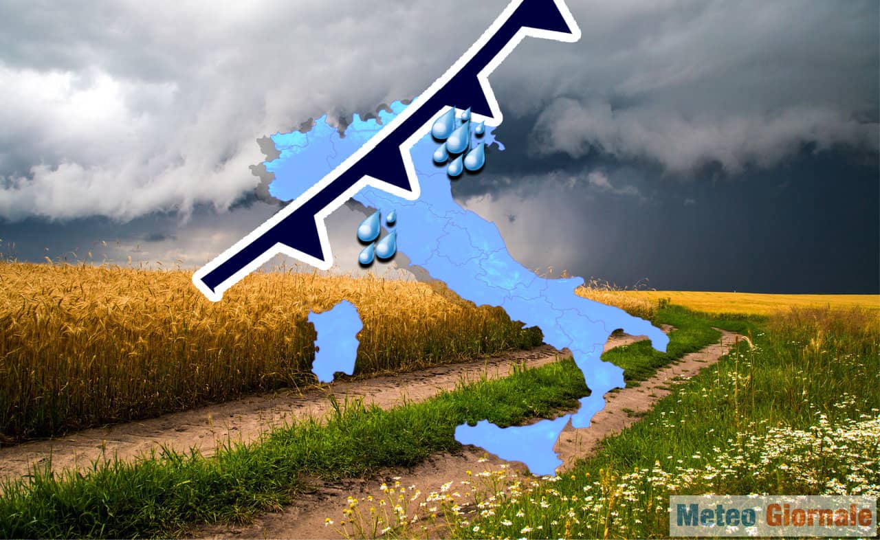 METEO, sta per impattare FRONTE PERTURBATO. Anche il weekend compromesso