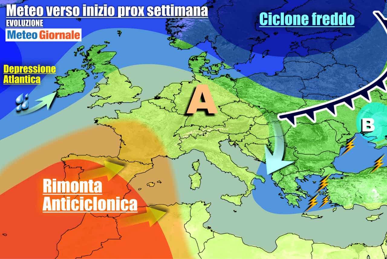 Meteo 7 Giorni. Arriva l’anticiclone, STOP FREDDO. Tutte le novità in vista