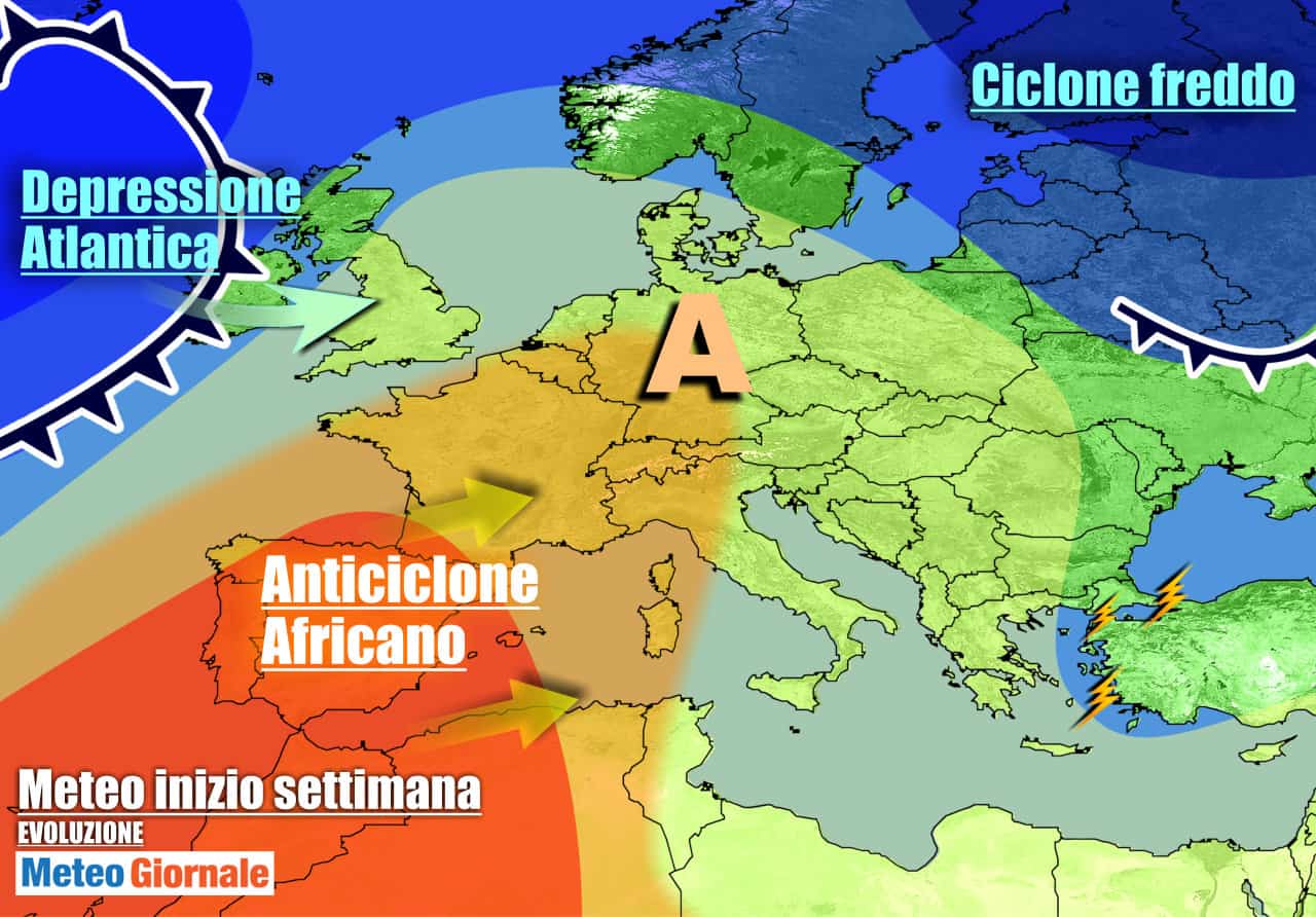 Meteo 7 Giorni. Alta Pressione e OTTOBRATA, poi STOP per effetto Cicloni dall'Oceano