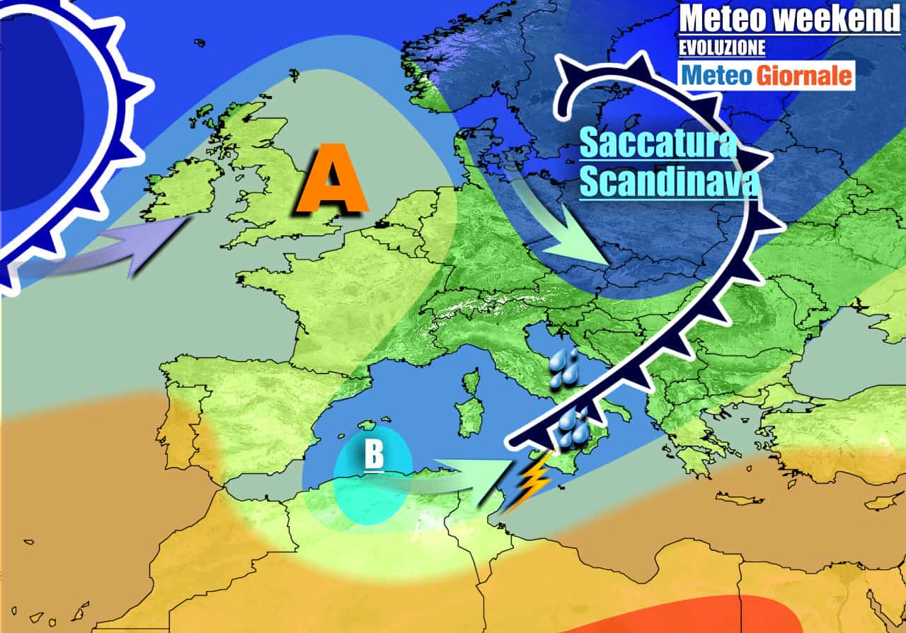 METEO 7 Giorni. Apertura PERIODO INSTABILE e forte maltempo verso il Sud
