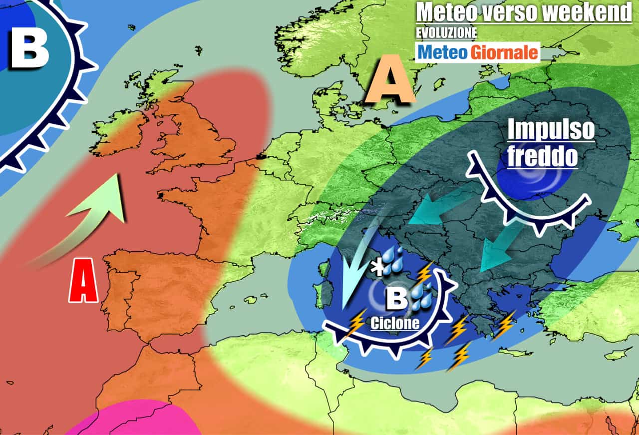Meteo 7 Giorni. AUTUNNO pieno, impulsi freddi in serie con PIOGGIA e NEVE