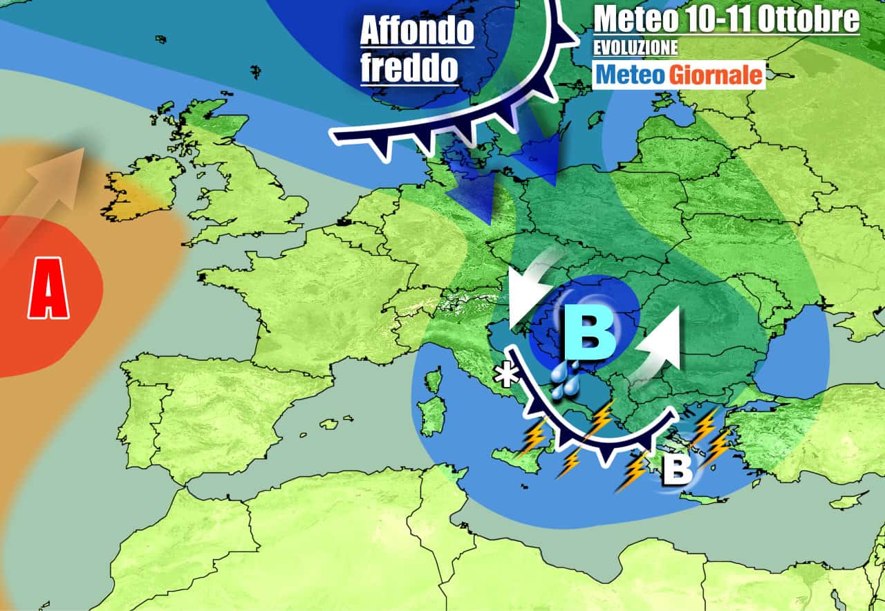 Meteo 7 Giorni. Italia sferzata da un CICLONE, nuovo IMPULSO FREDDO in arrivo