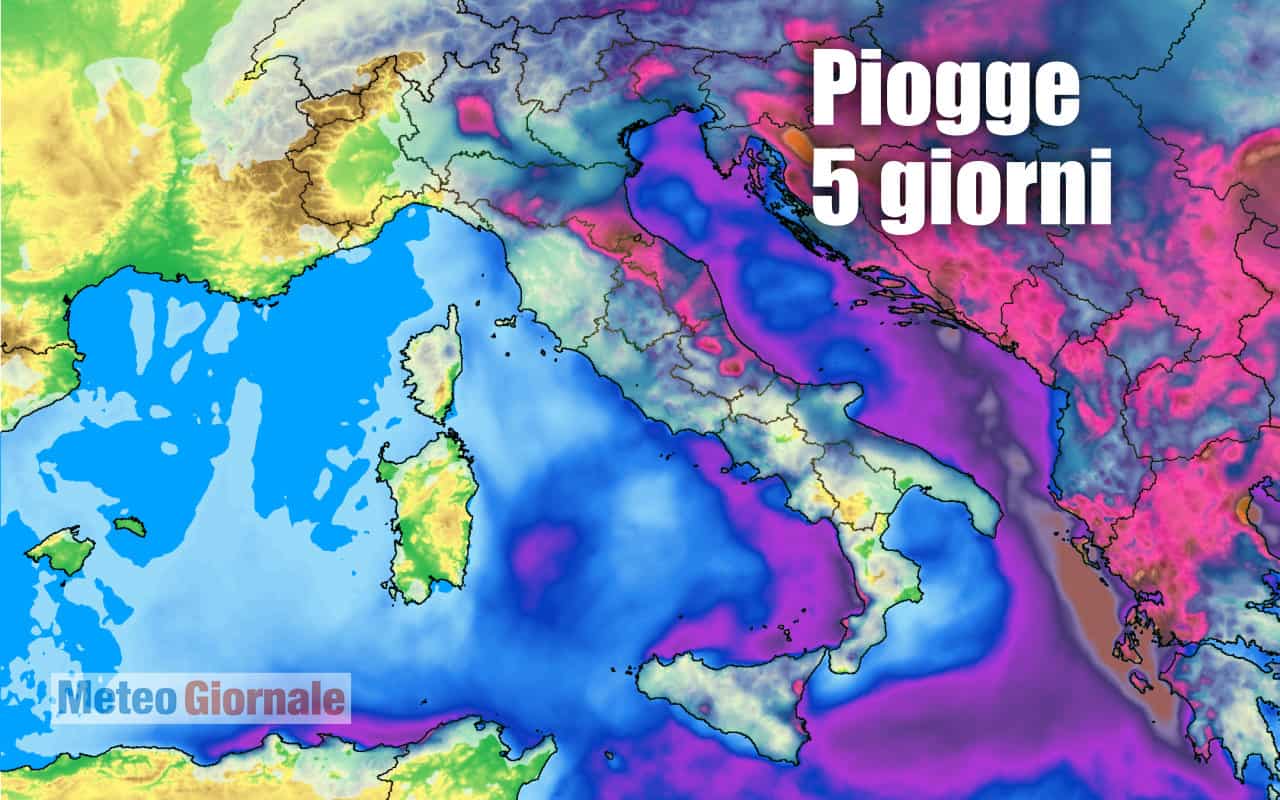 Italia sballottata da FREDDO e NUBIFRAGI: meteo pessimo per giorni