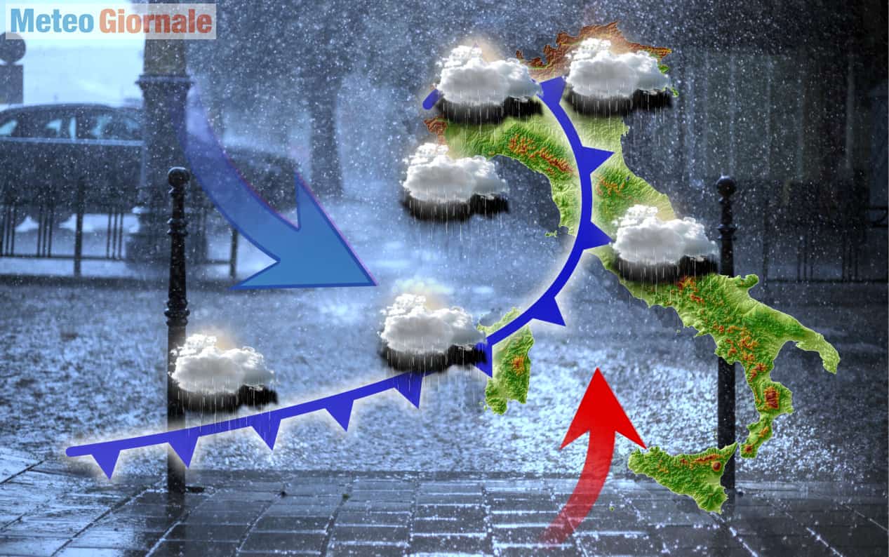 AVVISO METEO avverso Protezione Civile. Subito Maltempo con rischio NUBIFRAGI