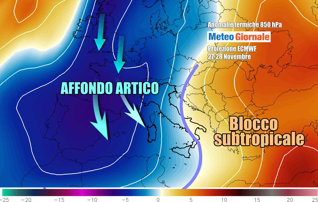 METEO: nel weekend CROLLO TEMPERATURE, primo vero freddo invernale freddo weekend mediterraneo italia - METEO: nel weekend CROLLO TEMPERATURE, primo vero freddo invernale