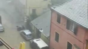 Genova video meteo. Pioggia monsonica di sabato 13 novembre