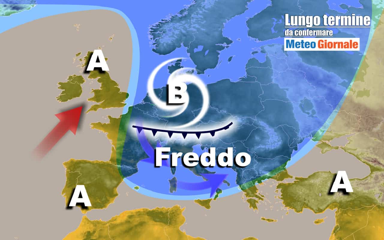 METEO Italia al 15 dicembre, continuerà a far FREDDO
