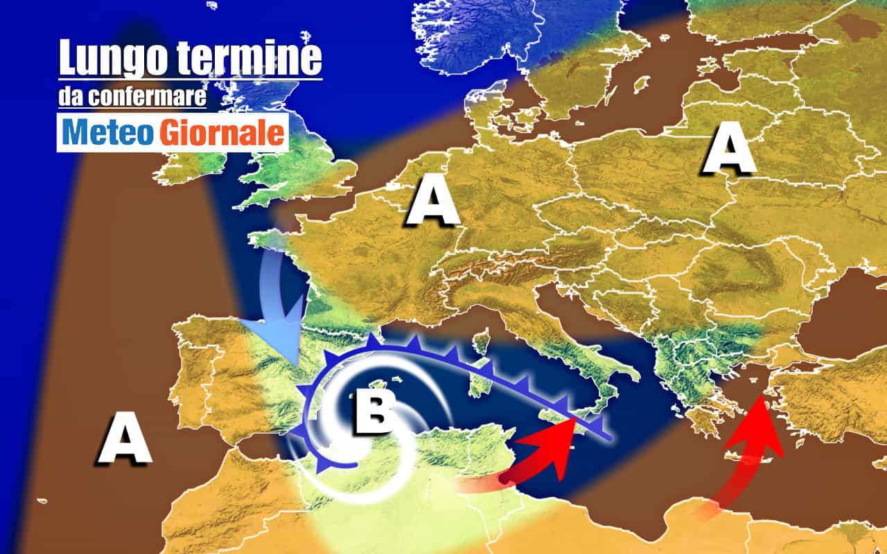 METEO Italia al 17 Novembre, insidioso VORTICE CICLONICO