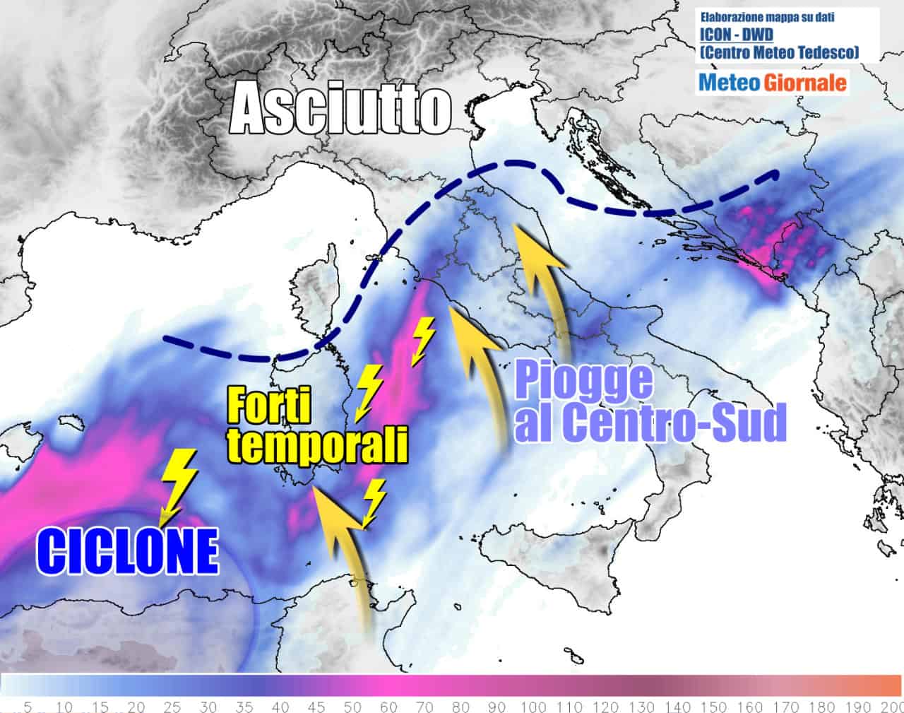 Meteo Weekend: Italia in balia di nuovo MALTEMPO. Ecco tutti i dettagli