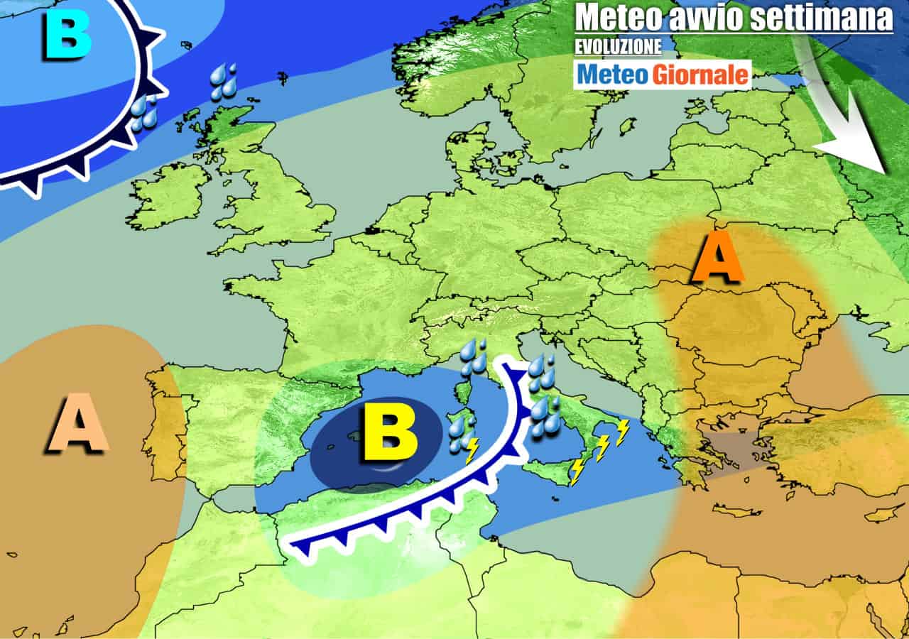 METEO 7 Giorni. Nuovo MALTEMPO e nuovo ciclone. A seguire possibile FREDDO