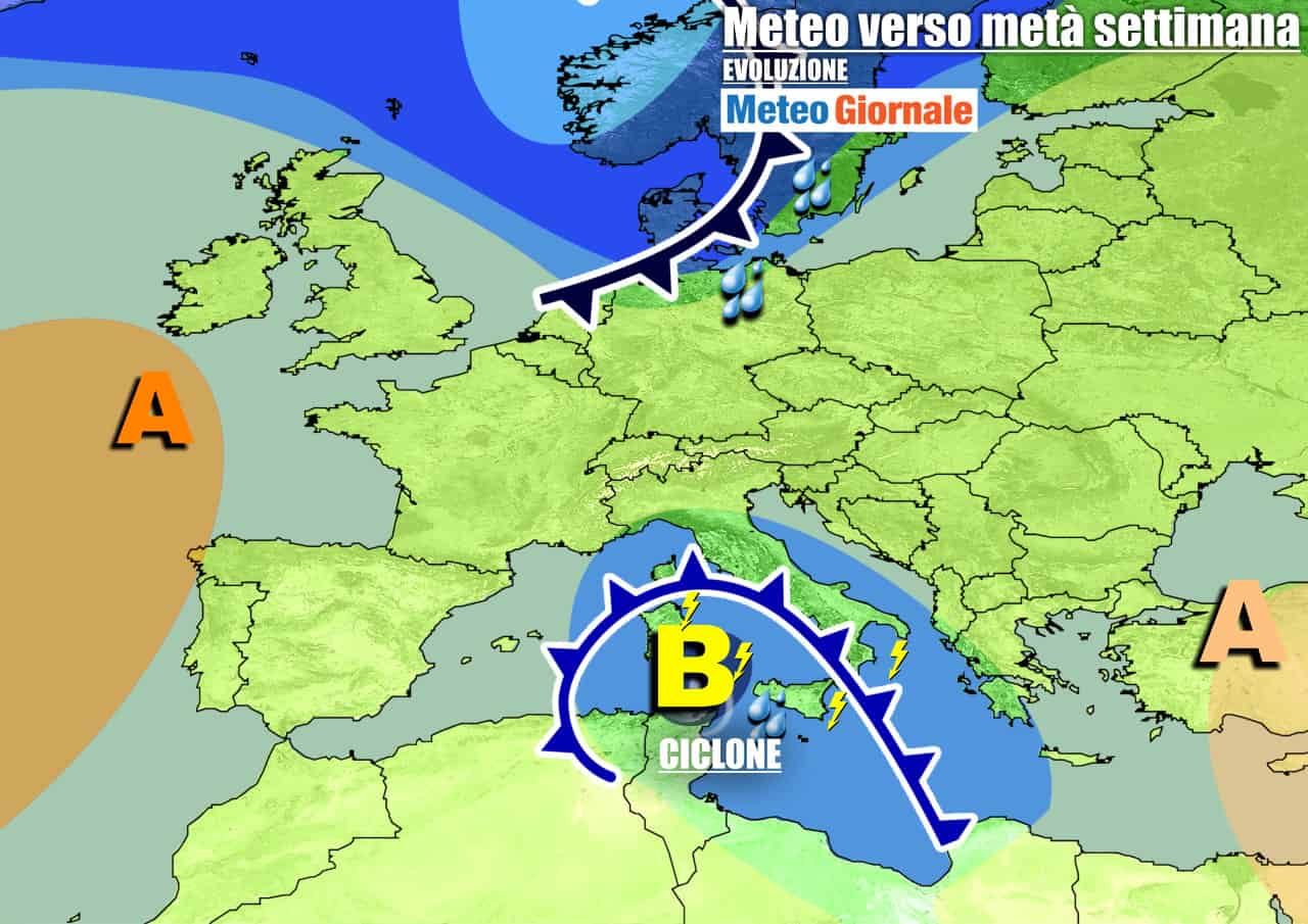 METEO sino weekend. Italia in balia di un CICLONE, poi importanti novità