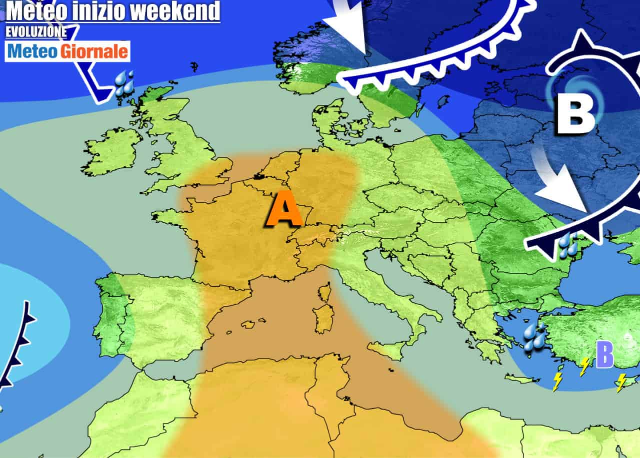 METEO 7 Giorni. Arriva l’ALTA PRESSIONE, non durerà. Primi CENNI D’INVERNO