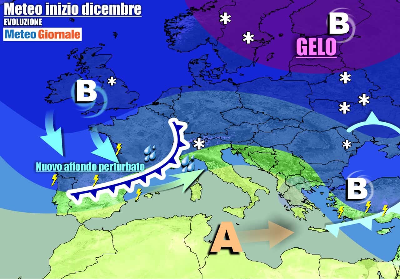 METEO con nuova BOLLA d'ARIA dall'ARTICO verso l'Europa
