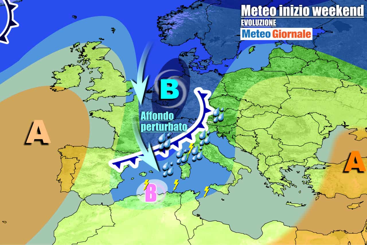 METEO 7 Giorni. CICLONE che non muore mai, nel weekend nuovo MALTEMPO