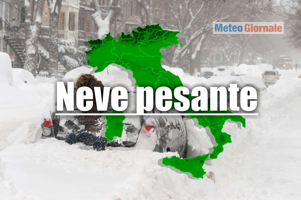 Pesantissime NEVICATE, Italia in pole position nel meteo invernale