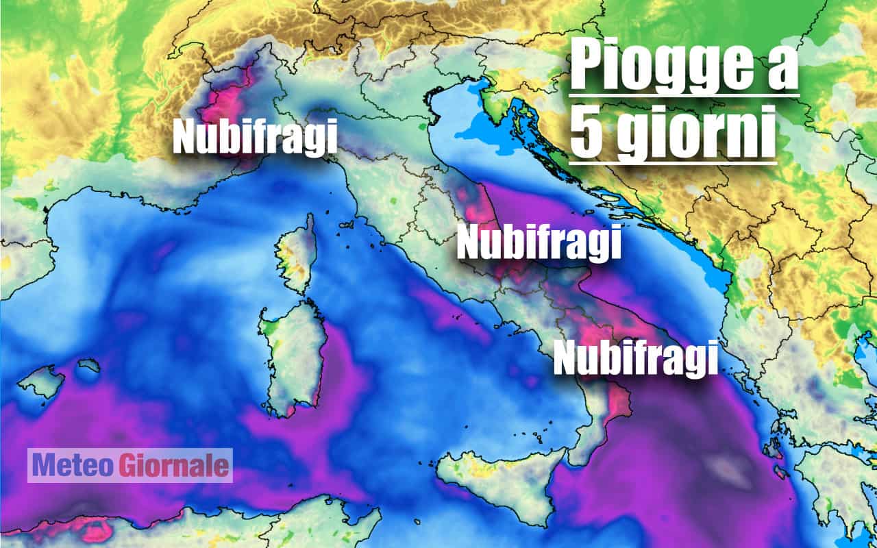 Ancora NUBIFRAGI, il meteo estremo si accanisce in Italia
