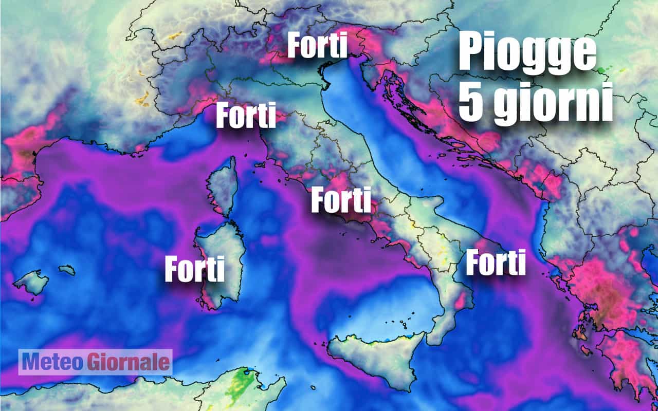 Ancora piogge, anche NUBIFRAGI: meteo pessimo per un'altra settimana