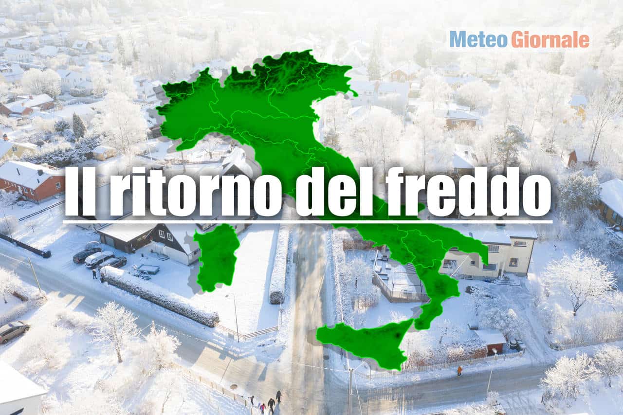 RIBALTONE meteo dell'Epifania, confermato: crollo delle temperature