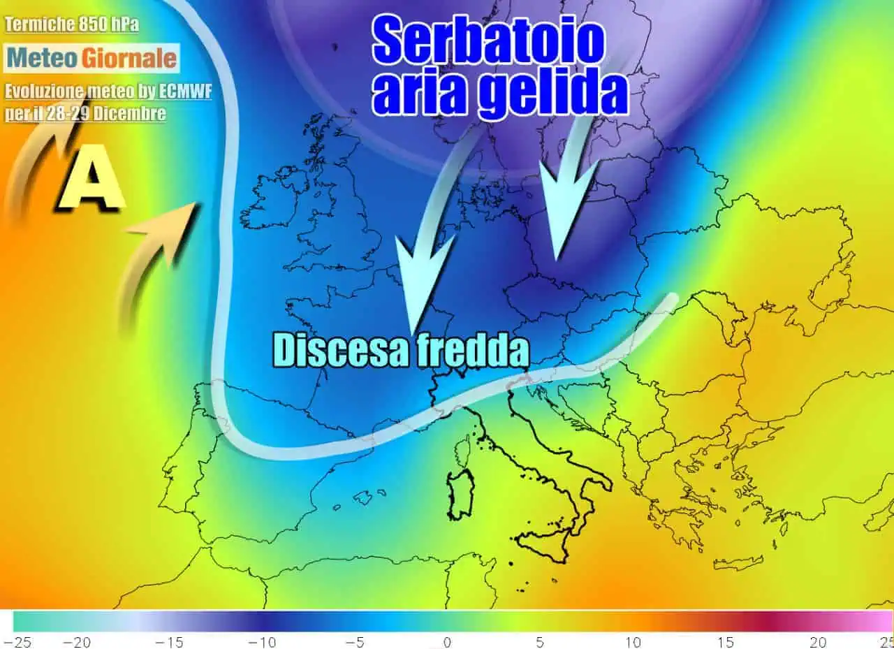 Ipotesi freddo verso fine anno