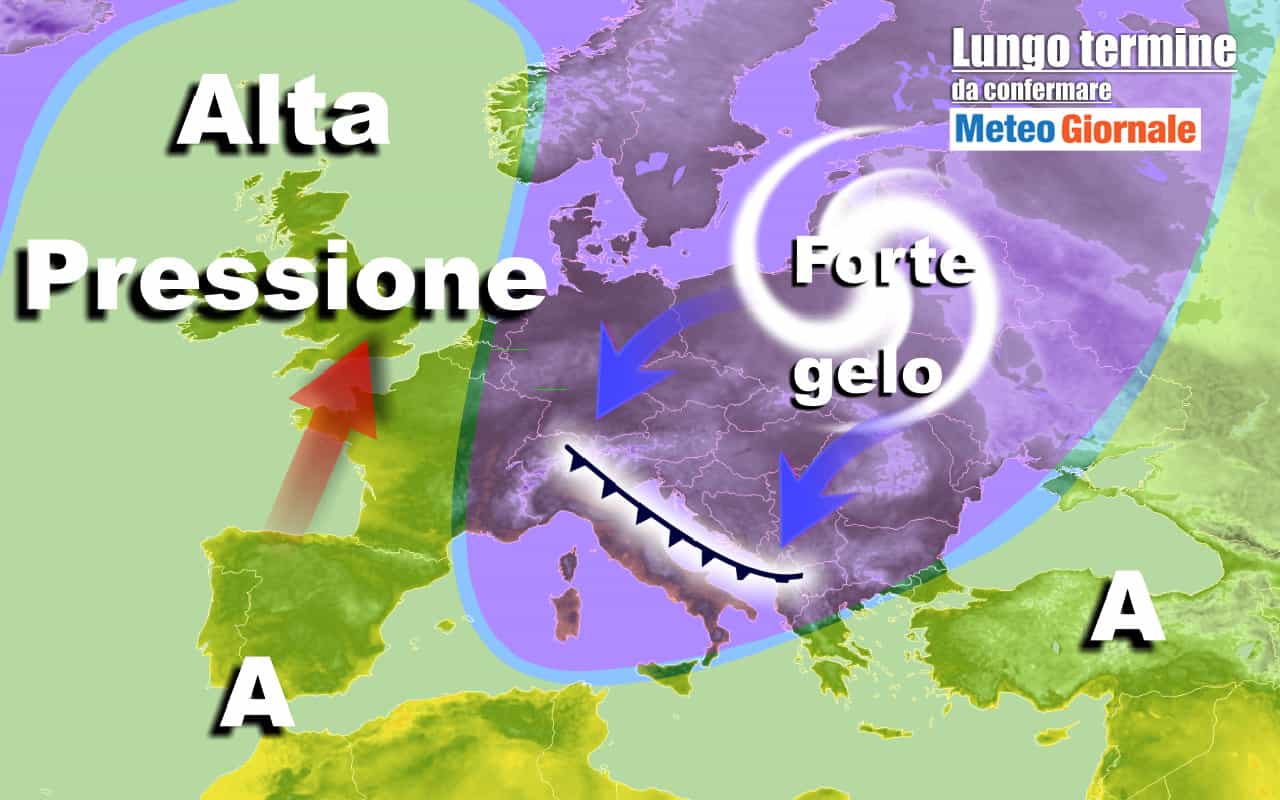 METEO Italia al 29 dicembre, festività con possibili NEVICATE