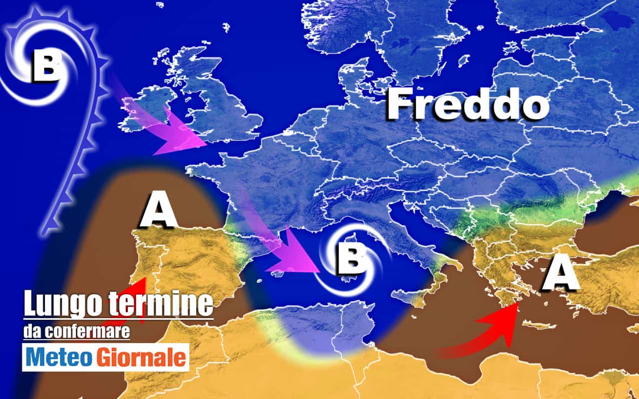 METEO Italia al 21 dicembre, grandi manovre da pieno INVERNO