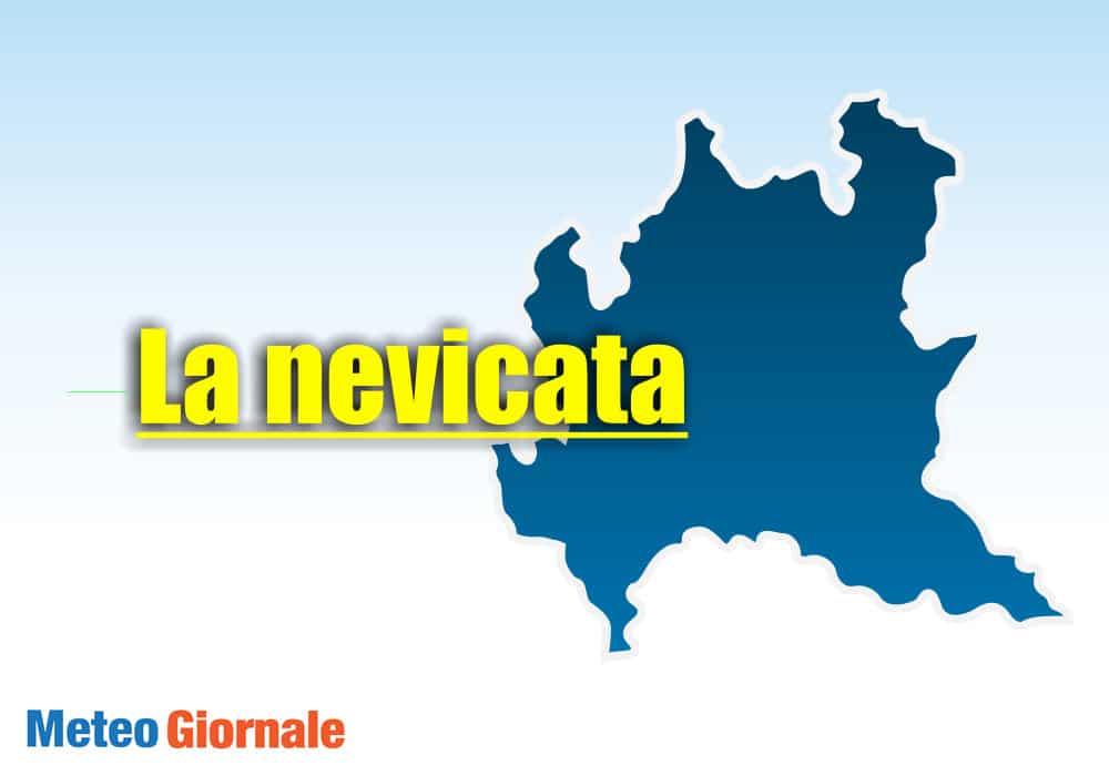 Meteo LOMBARDIA, è iniziata la bufera di neve. Imbiancata Milano