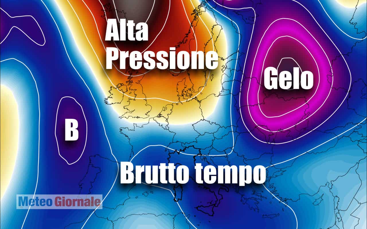 METEO verso Natale a rischio il brutto tempo e anche il FREDDO