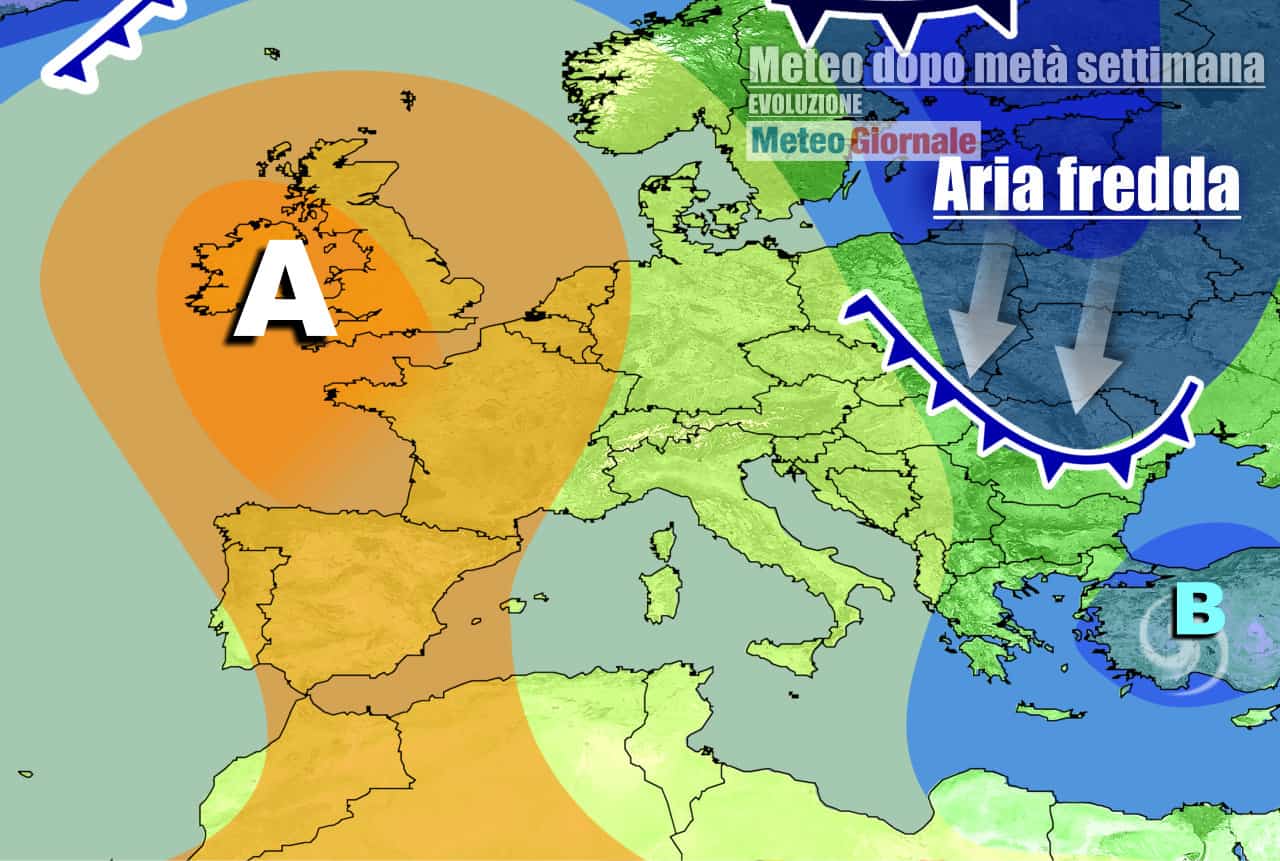 meteogiornale previsioni 7 giorni 16 - METEO 7 Giorni: strapotere ANTICICLONE non durerà, incombe il FREDDO RUSSO