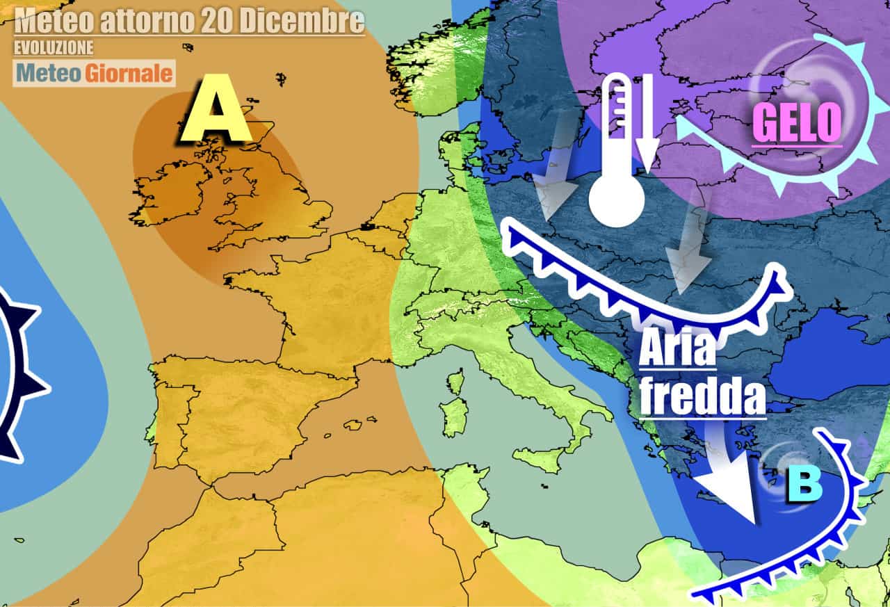 METEO 7 Giorni: serie d’impulsi d’ARIA FREDDA, ma il GELO resterà oltralpe