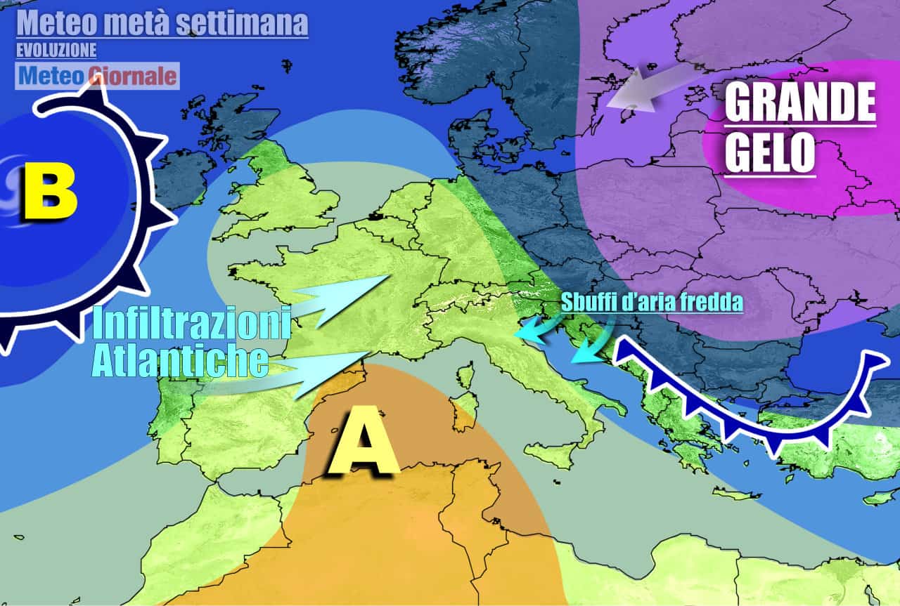 METEO settimana di Natale: ritorno del MALTEMPO, tutti i dettagli