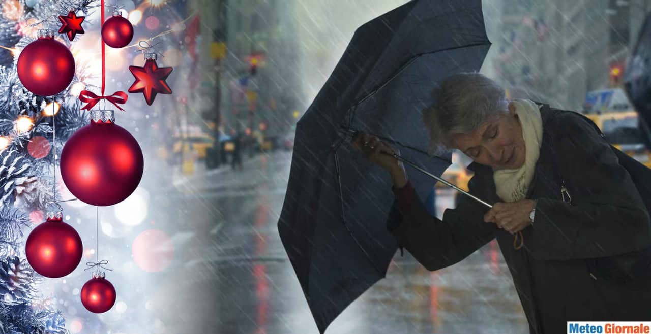 Meteo per Natale, STOP Anticiclone e ritorno del MALTEMPO. Tutti i dettagli