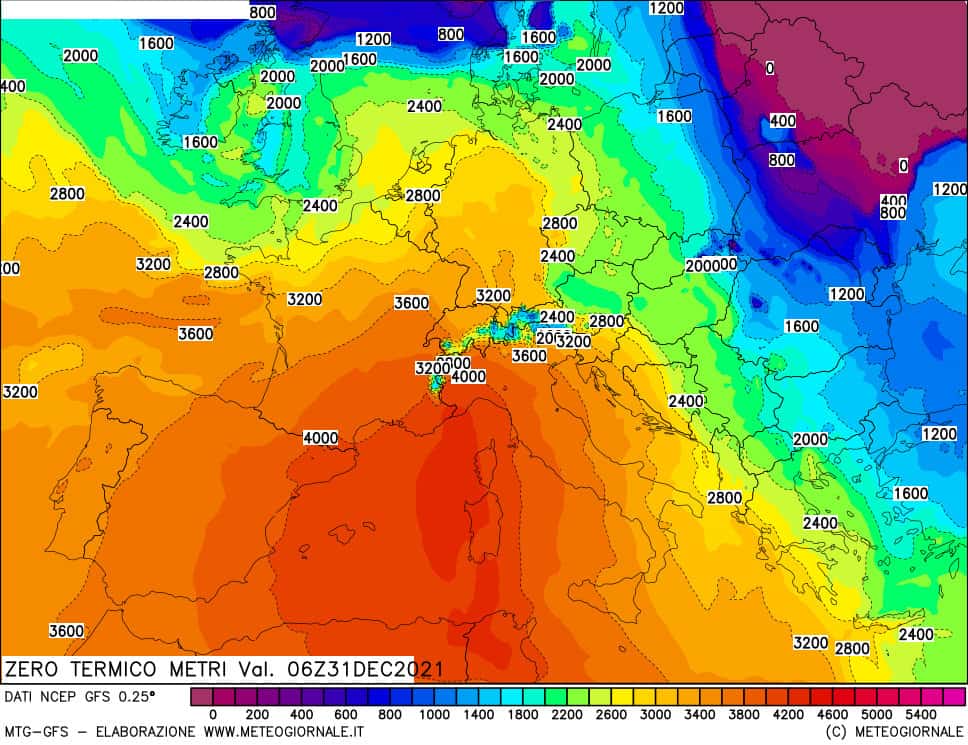 New Year's Thermal Series - Meteo, La Niña Effects: Tropical Air Bubble Over Italy.  January fears