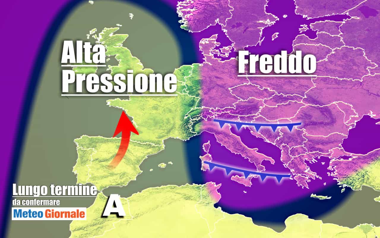 METEO Italia al 30 gennaio: aspra battaglia tra ANTICICLONE e GELO