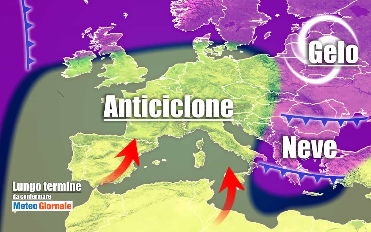 Meteo Italia al 6 febbraio: ANTICICLONE, non escluse sorprese