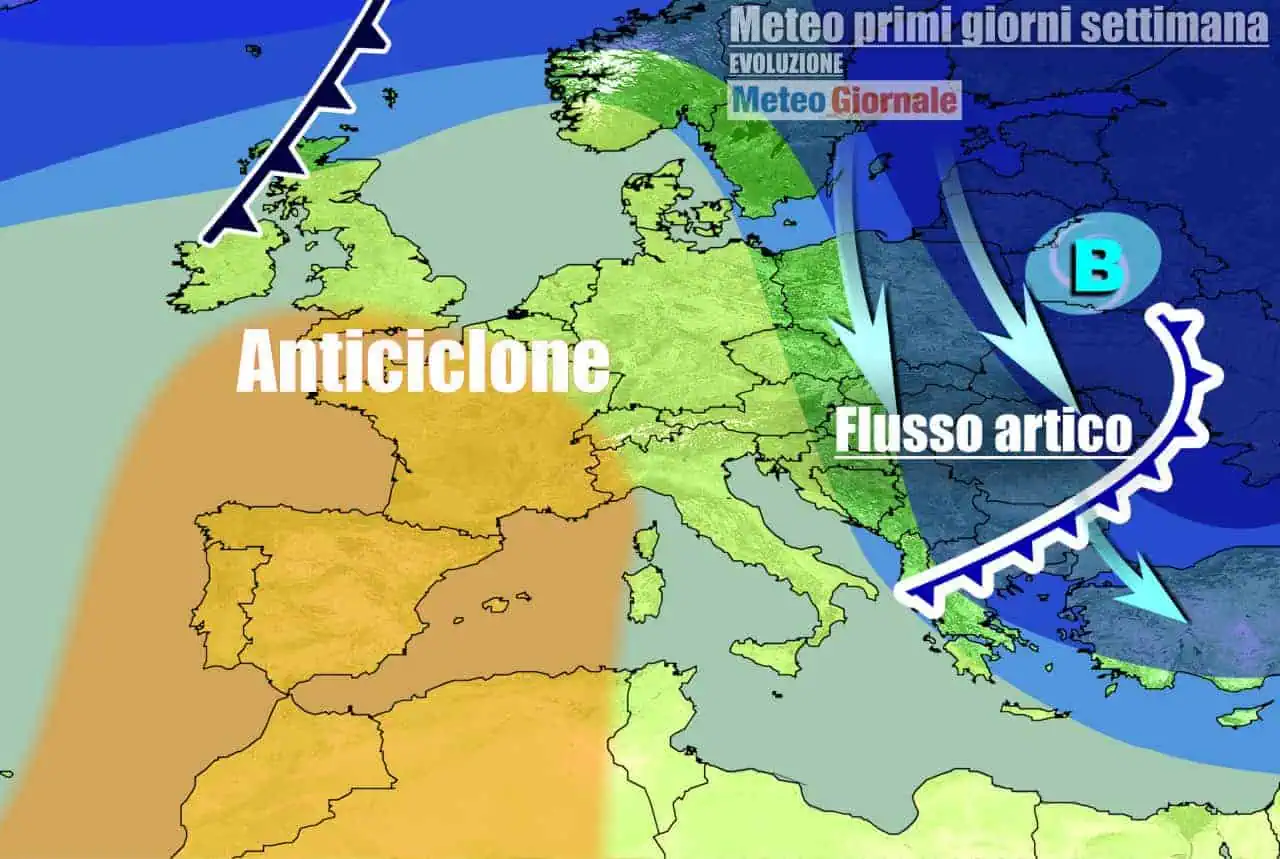 Italia ancora protetta dall'anticiclone