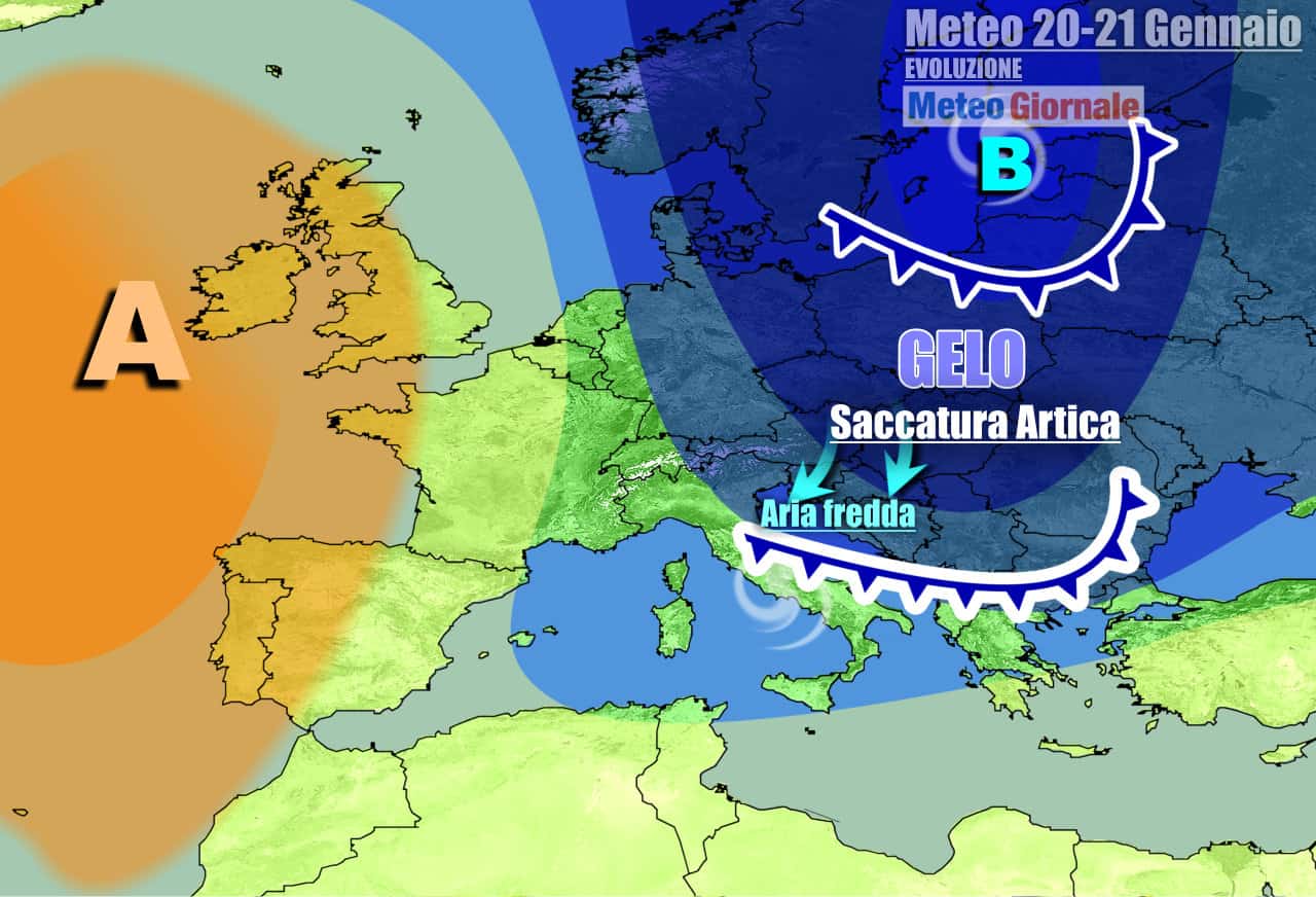 Meteo 7 Giorni: FREDDO ARTICO in arrivo, l’Inverno si riprende lo scettro