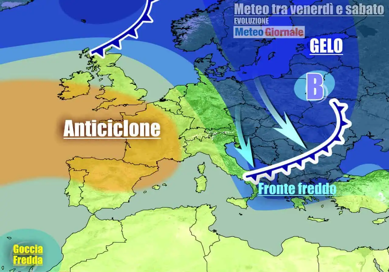 Italia ancora tra anticiclone e freddo artico