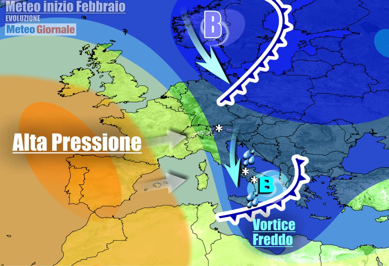 Meteo 7 Giorni: IRRUZIONE FREDDA ad inizio settimana! Pioggia, NEVE, vento