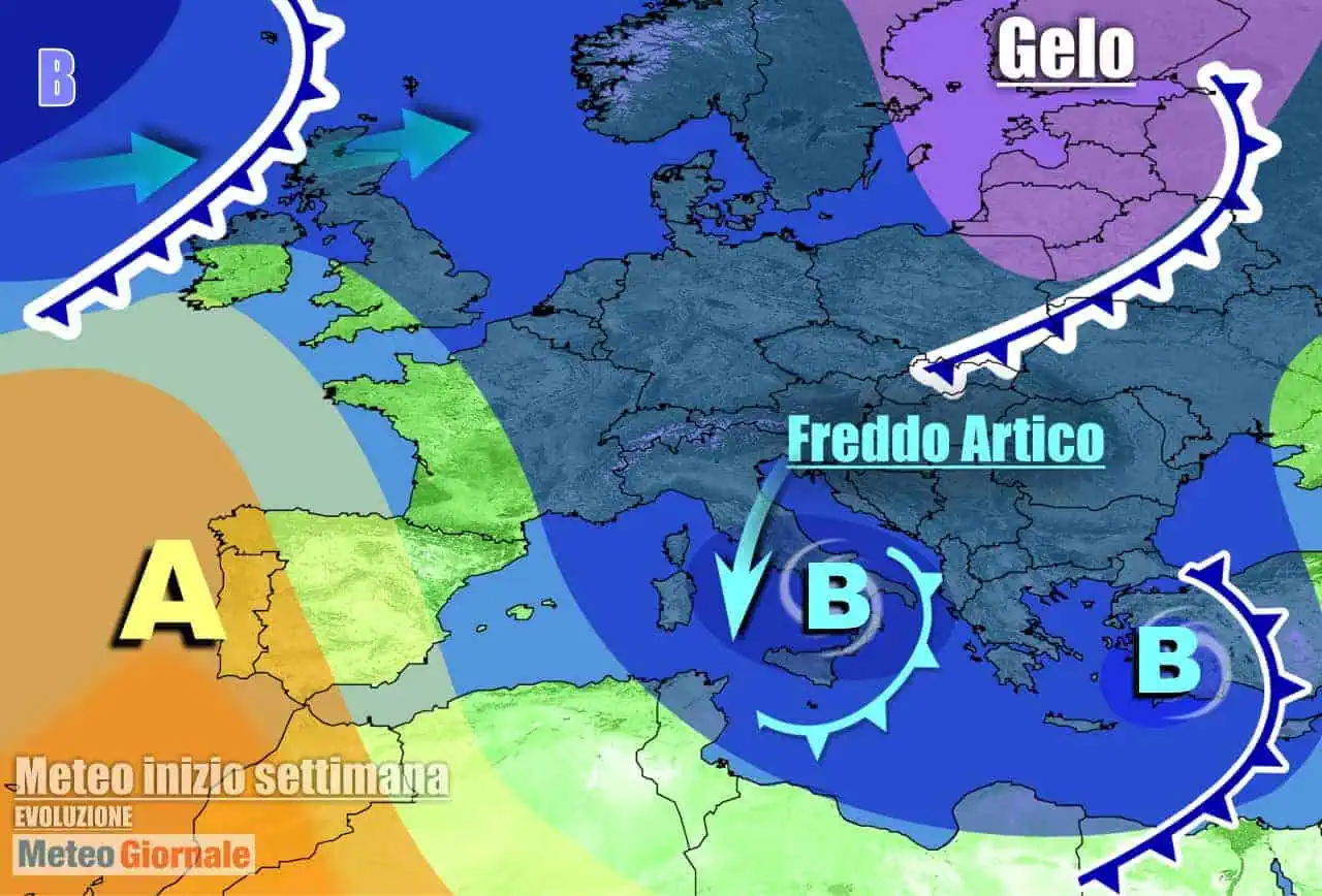 Maltempo invernale sull'Italia