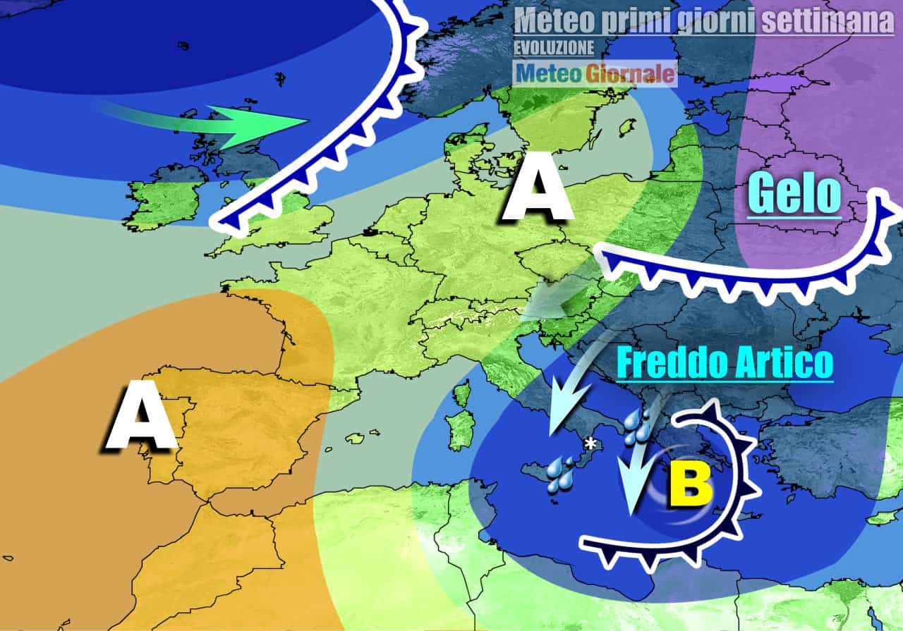 Meteo 7 Giorni: inizio settimana di FREDDO, VENTO e NEVE, poi cambia tutto