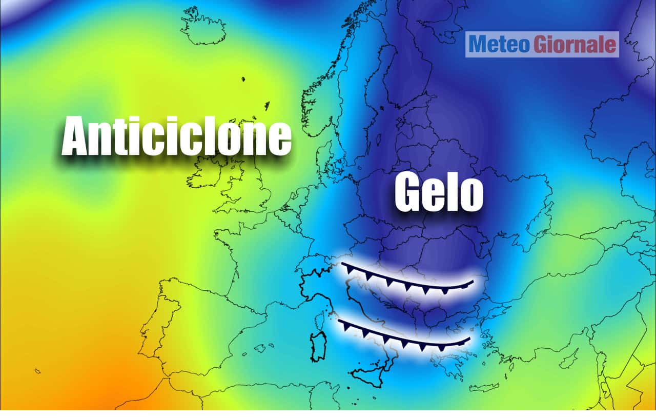 Meteo dall'Artico e dalla Siberiana. Un mix di aria gelida in rotta su Europa