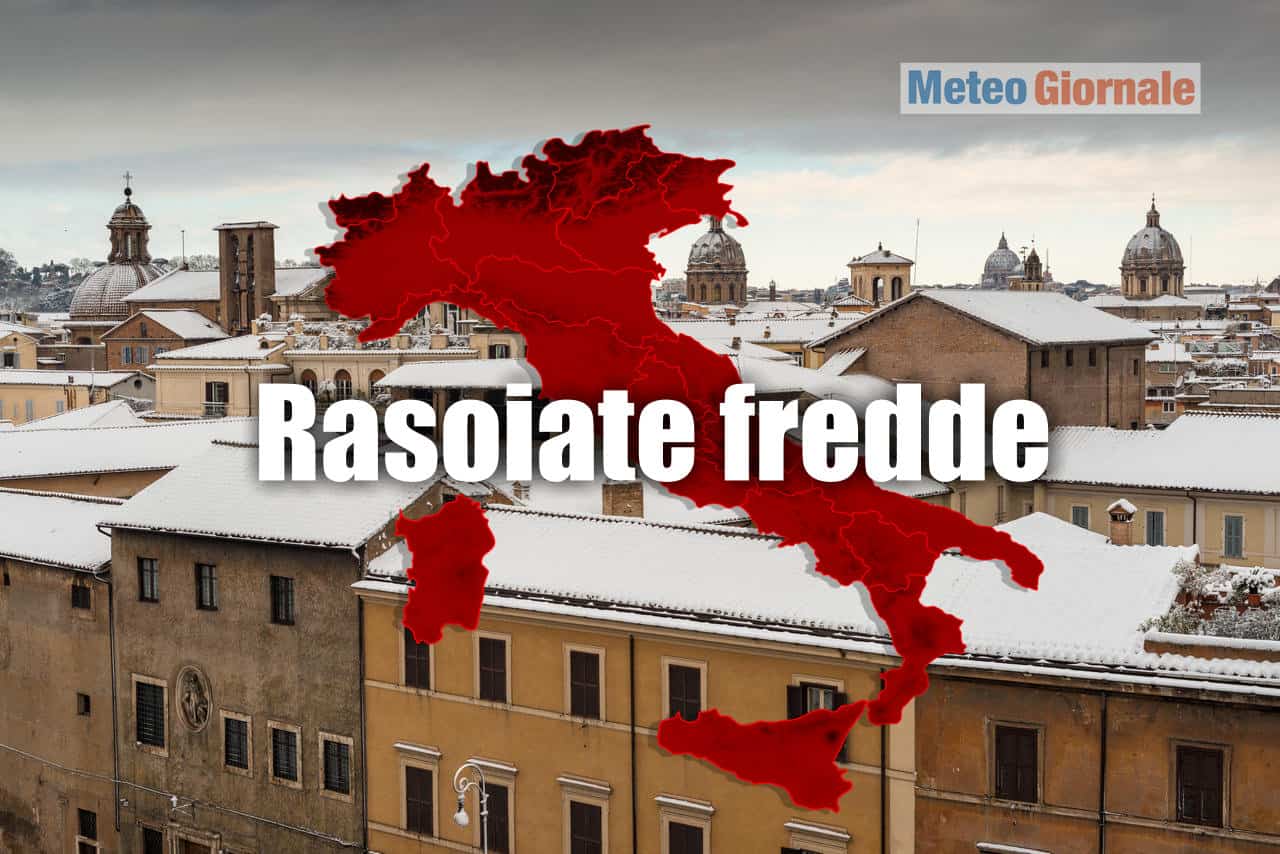 Rasoiate FREDDE verso l'Italia: meteo da crudo INVERNO