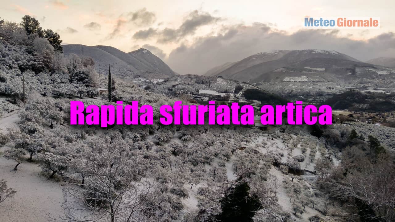 Proiettile ARTICO, un lunedì dal meteo d'INVERNO. Dove e durata