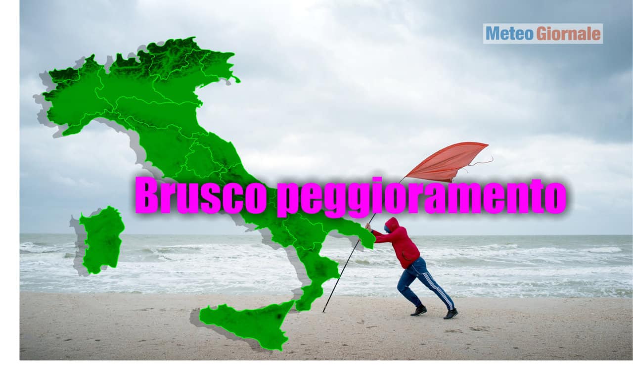 Meteo TURBOLENTO, con FREDDO e burrasca di VENTO