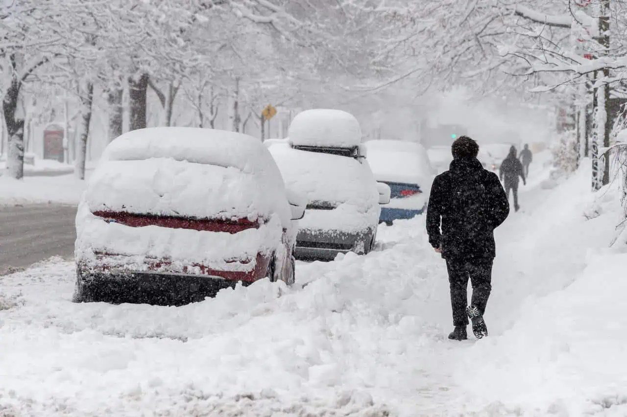 Arriva la neve a quote basse, il primo episodio da inizio anno